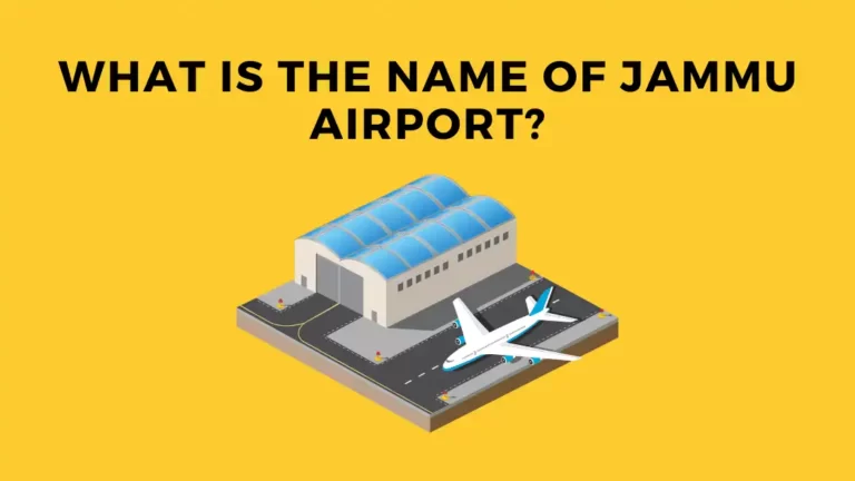 What Is The Name Of Jammu Airport_ Singh cabs Jammu